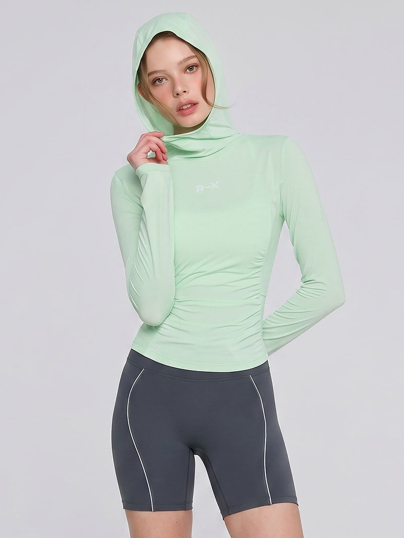 【RUNNING SET】RX エアブリーズ フーディ & パイピング レギンス 3.5分