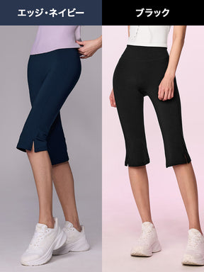 【おすすめセット】Vネック ジップアップ & カプリ レギンス