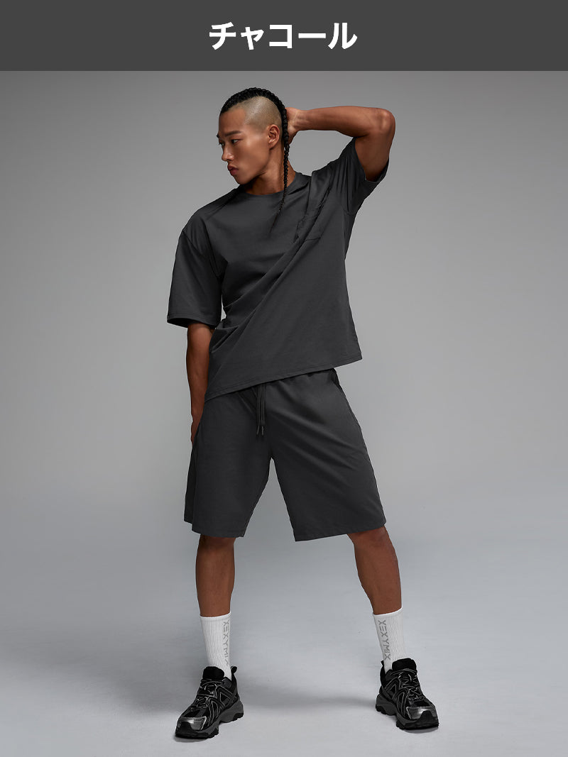 【MENS SET】エアメッシュ 半袖 & ショートパンツ