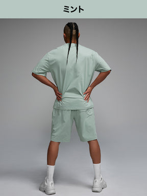 【MENS SET】エアメッシュ 半袖 & ショートパンツ