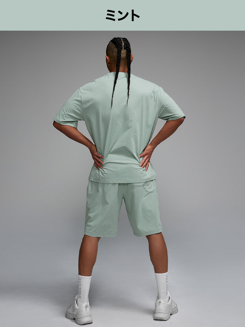 【MENS SET】エアメッシュ 半袖 & ショートパンツ