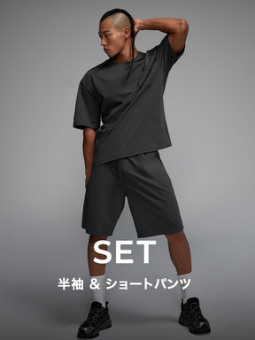 【MENS SET】エアメッシュ 半袖 & ショートパンツ