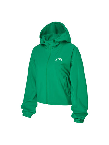 yxngbratz Sサイズ パーカー green サウナスーツ】XTFJK09H3 ホットバーニング クロップド丈 パーカー