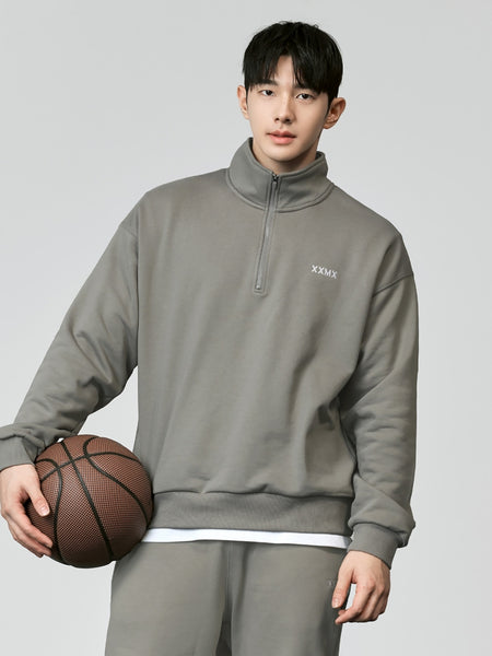 naptime FW24 スウェット上下セット XEXYMENS XMMHZ40H3 フレンチテリー ハーフジップアップ スウェット