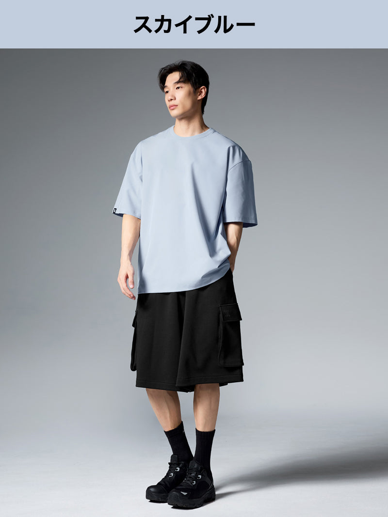 【MENS SET】クールリスト 接触冷感・UVカット 半袖 & ショートパンツ