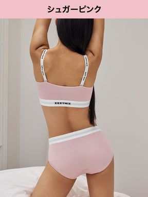 【SET】テンセル コージー オフショルダー ブラ & ショーツ