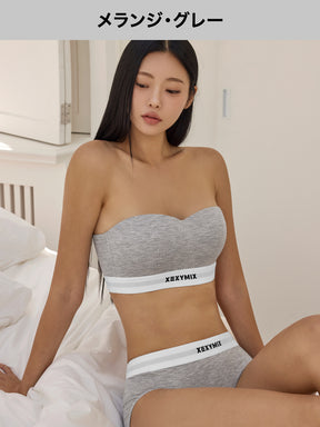 【SET】テンセル コージー オフショルダー ブラ & ショーツ