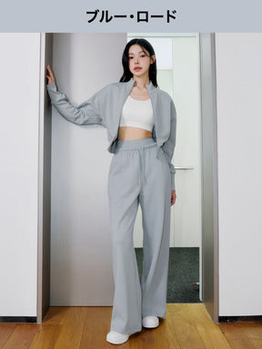 【SET】ジャケット & ワイドパンツ