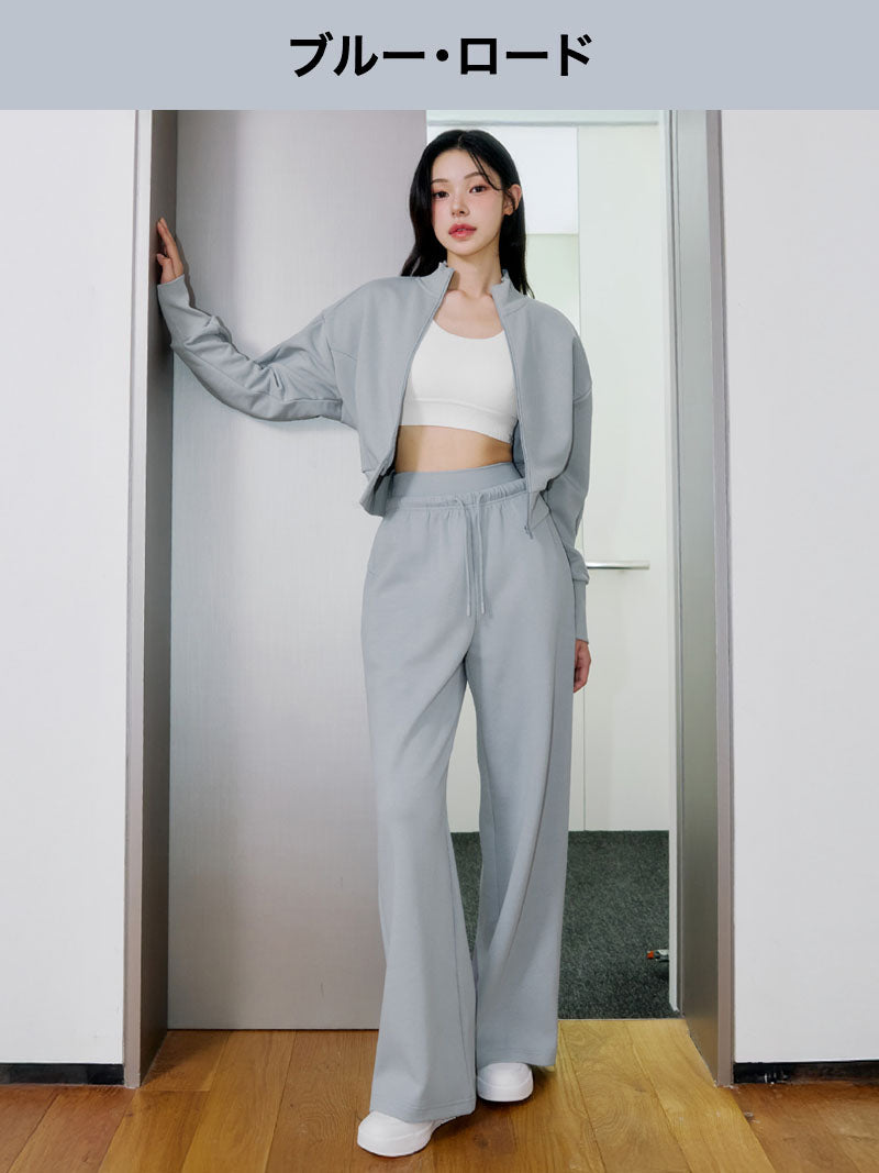 【SET】ジャケット & ワイドパンツ