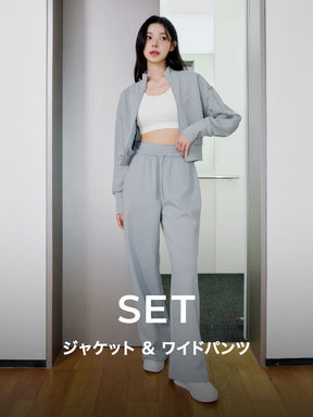 【SET】ジャケット & ワイドパンツ