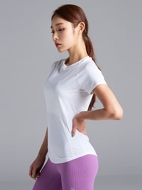 【夏まとめ買い】ICE FEATHER 半袖 スリムフィット