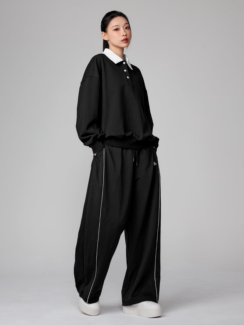 パイピングライン バルーン ワイドパンツ (単品)