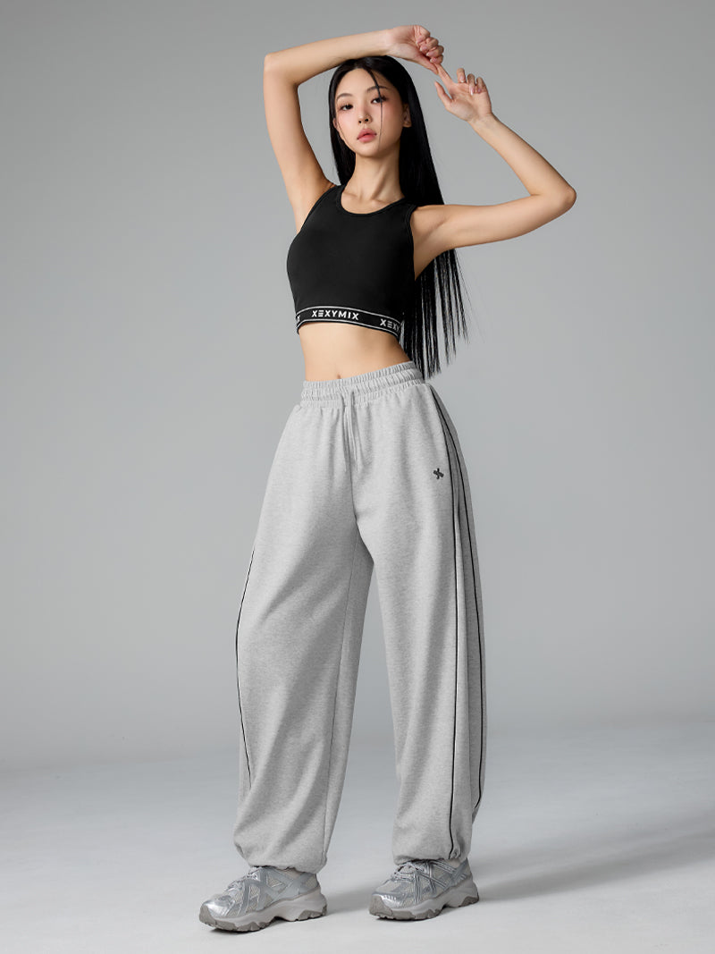 パイピングライン バルーン ワイドパンツ (単品)