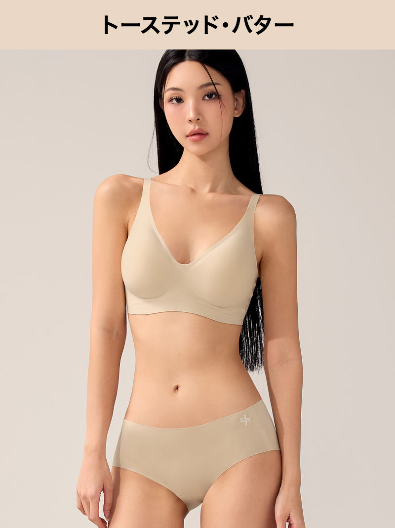 【NEW COLOR】【SET】メロウデイ ホック付き ブラ & ショーツ