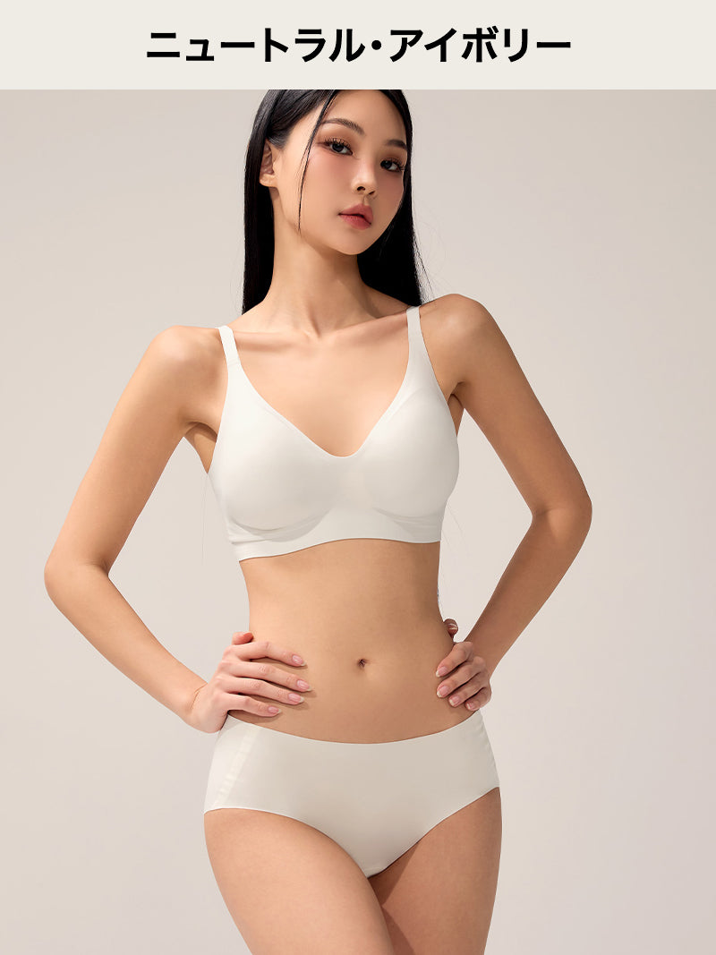 【NEW COLOR】【SET】メロウデイ ホック付き ブラ & ショーツ