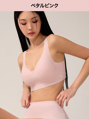 【NEW COLOR】【SET】メロウデイ ワイヤレス シームレス ブラ & ショーツ