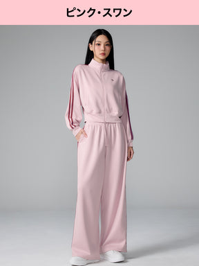 【SET】モア トラックライン ジップアップ & ワイドパンツ