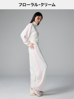 【SET】モア トラックライン ジップアップ & ワイドパンツ