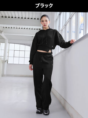 【SET】ソフトタッチ パーカー & ワイドパンツ