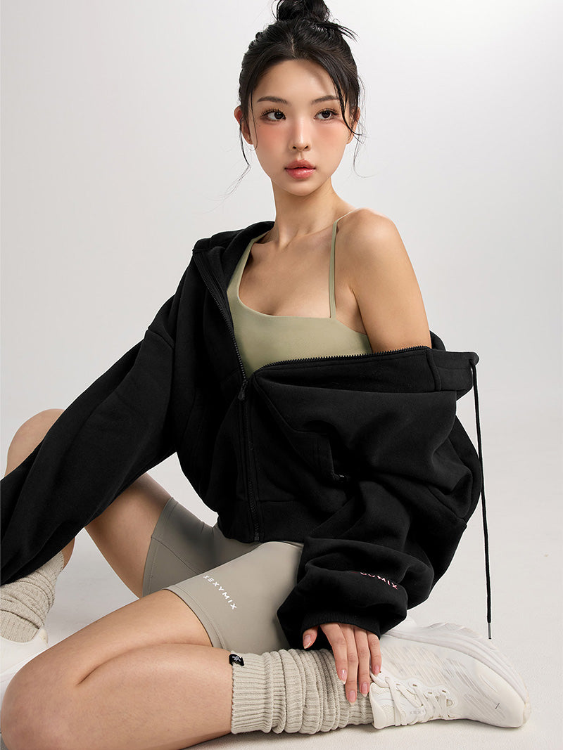 【裏起毛】XA5127N ナッピングフード付きジップアップ