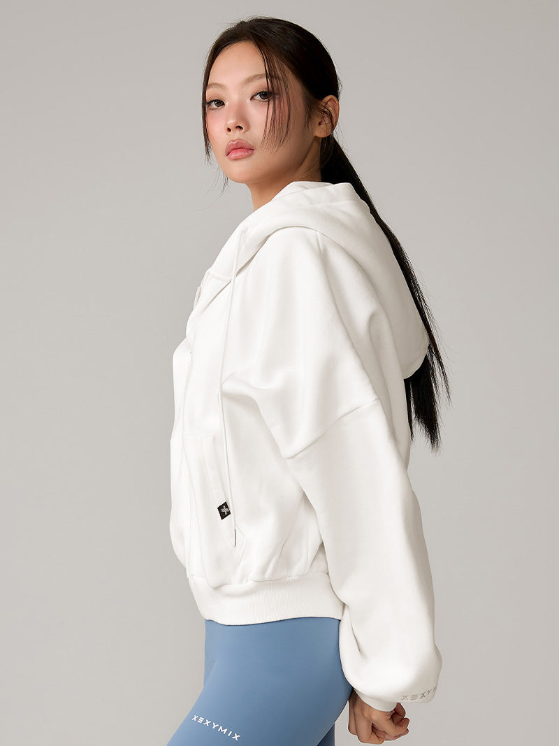 【裏起毛】XA5127N ナッピングフード付きジップアップ