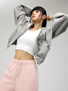 【裏起毛】XA5127N ナッピングフード付きジップアップ