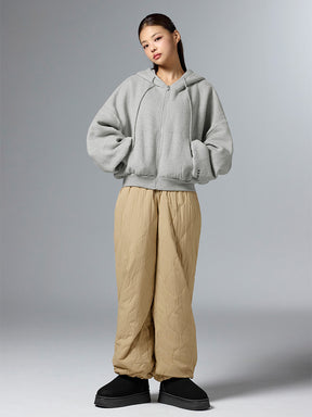 【裏起毛】XA5127N ナッピングフード付きジップアップ