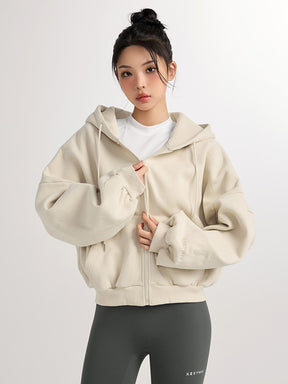 【裏起毛】XA5127N ナッピングフード付きジップアップ