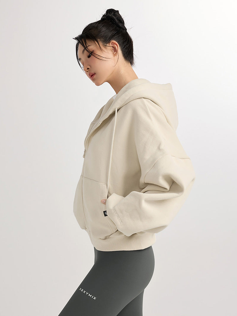 【裏起毛】XA5127N ナッピングフード付きジップアップ