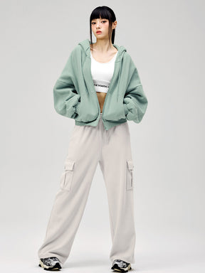 【裏起毛】XA5127N ナッピングフード付きジップアップ