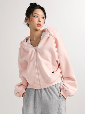 【裏起毛】XA5127N ナッピングフード付きジップアップ