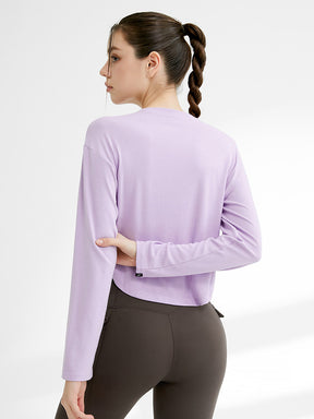 XA5445G イージーラウンドヘムクロップド丈長袖