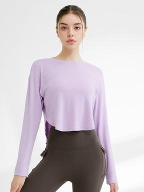 XA5445G イージーラウンドヘムクロップド丈長袖