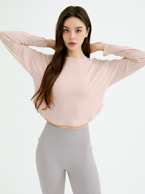 XA5445G イージーラウンドヘムクロップド丈長袖