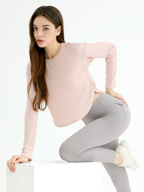 XA5445G イージーラウンドヘムクロップド丈長袖