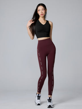 BLACK LABEL シグネチャー パワーライズ シャーリング入り クロップド丈 ブラトップ