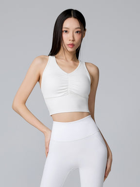 BLACK LABEL シグネチャー パワーライズ シャーリング入り クロップド丈 ブラトップ