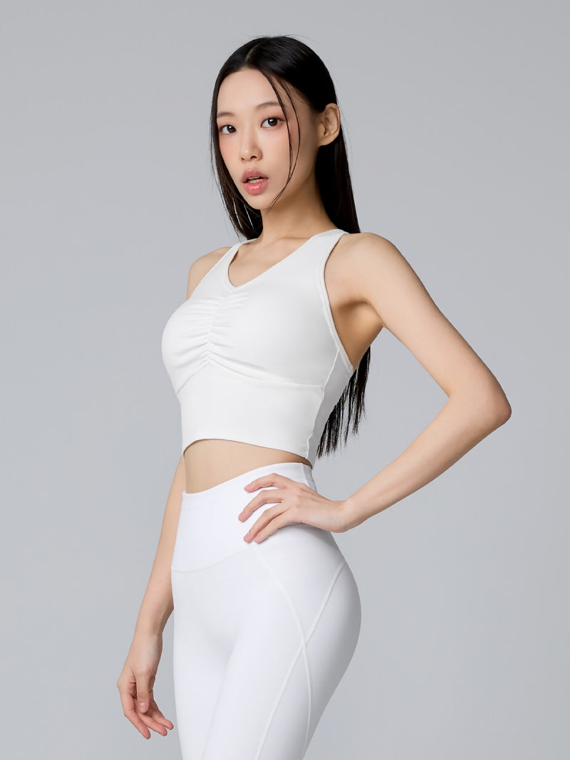 BLACK LABEL シグネチャー パワーライズ シャーリング入り クロップド丈 ブラトップ