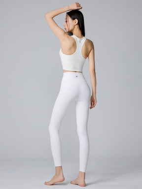 BLACK LABEL シグネチャー パワーライズ シャーリング入り クロップド丈 ブラトップ