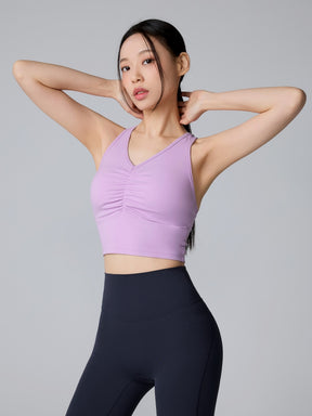 BLACK LABEL シグネチャー パワーライズ シャーリング入り クロップド丈 ブラトップ