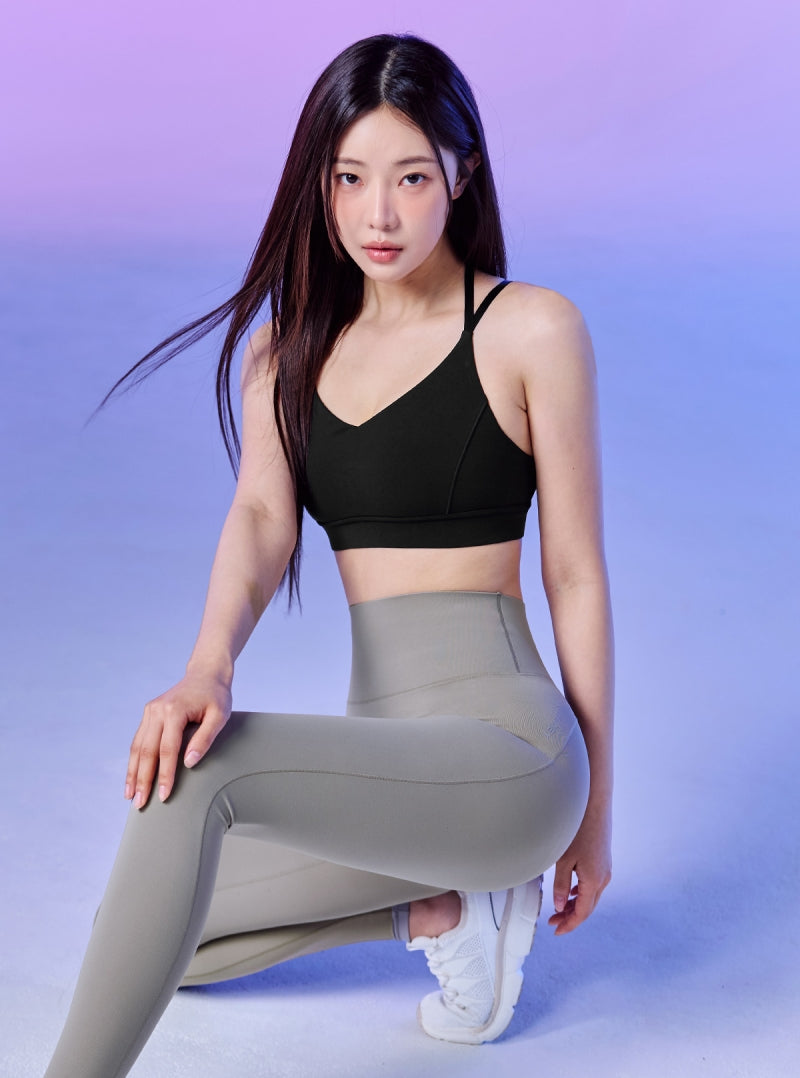 配色ダブルライン ブラトップ