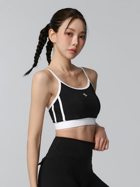 配色ダブルライン ブラトップ
