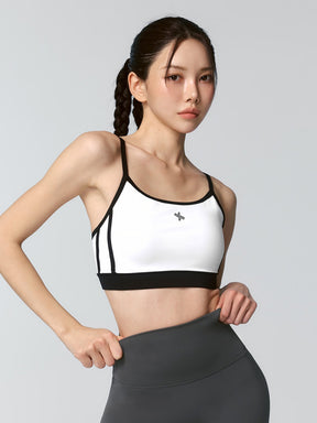 配色ダブルライン ブラトップ