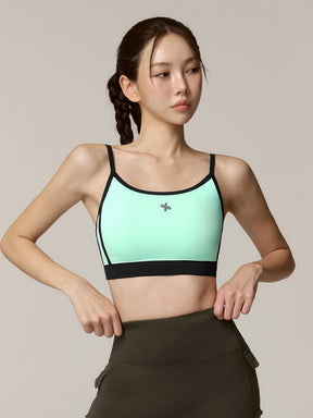 配色ダブルライン ブラトップ