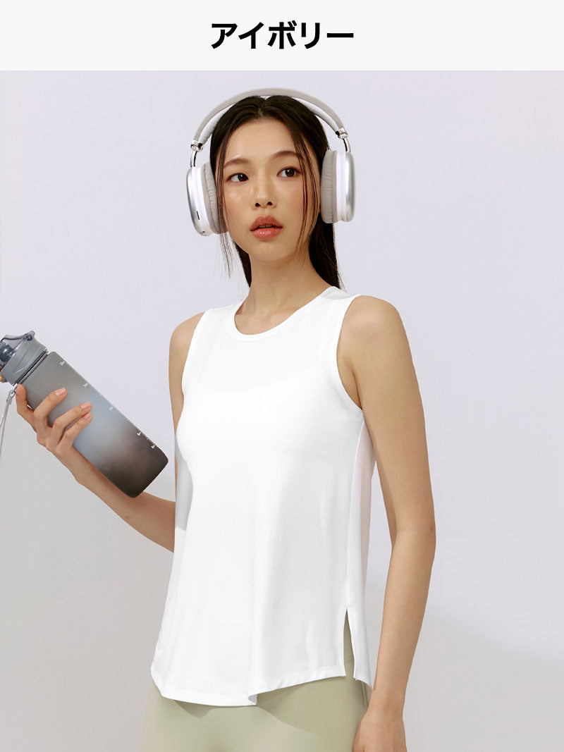 【夏まとめ買い】ICE FEATHER コンフォート ノースリーブ