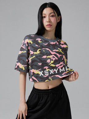 カモフラージュ クロップド丈 半袖 (単品)
