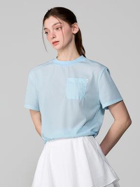 【NEW COLOR】メッシュ ドローコード付き 半袖