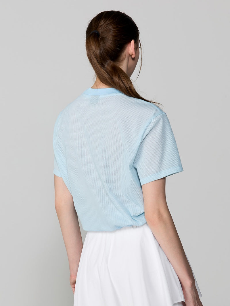 【NEW COLOR】メッシュ ドローコード付き 半袖