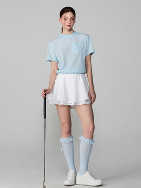 【NEW COLOR】メッシュ ドローコード付き 半袖