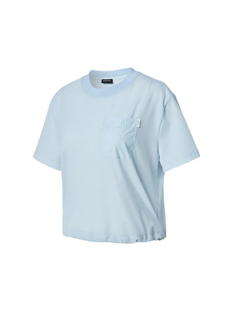 【NEW COLOR】メッシュ ドローコード付き 半袖